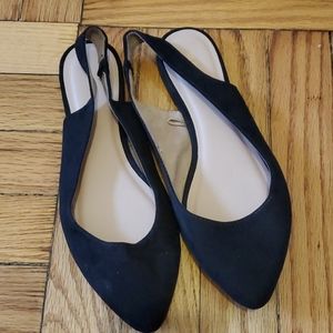 Old Navy Black Slingback Flats